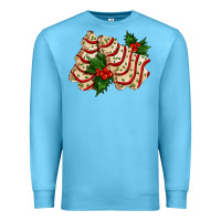 Ocean Blue white christmas tree cake ado Premium Sweatshirt - AdoDesignShop