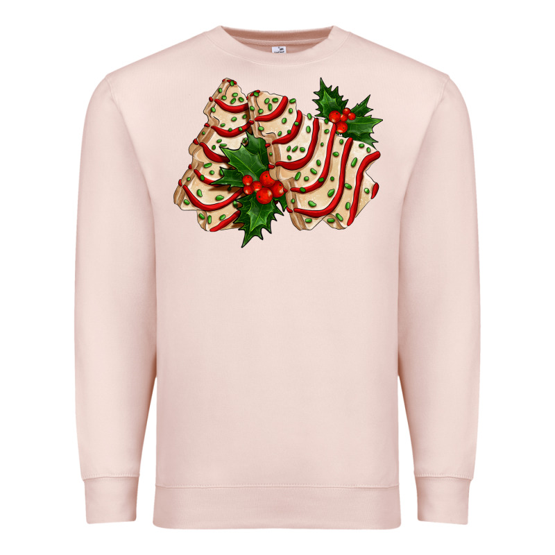 White Christmas Tree Cake Ado Premium Sweatshirt by AdoDesignShop | Teevron