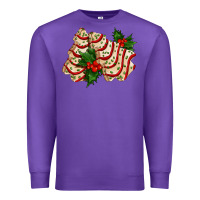 Purple white christmas tree cake ado Premium Sweatshirt - AdoDesignShop