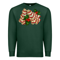 Sports Green white christmas tree cake ado Premium Sweatshirt - AdoDesignShop