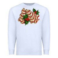 White white christmas tree cake ado Premium Sweatshirt - AdoDesignShop