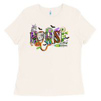 Bone halloween nurse Ladies Tee - CowGirlArtShop