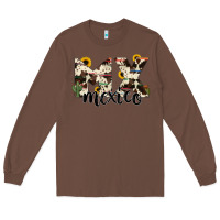 Chestnut mexico state cowhide serape cactus Long Sleeve Tee - RanaPortraitStore