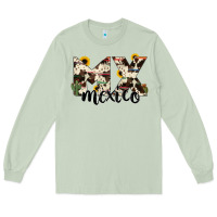 Matcha mexico state cowhide serape cactus Long Sleeve Tee - RanaPortraitStore