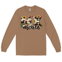 Toasted Coconut mexico state cowhide serape cactus Long Sleeve Tee - RanaPortraitStore