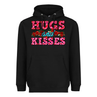 Black hugs and kisses valentines Heavyweight Hoodie - AdoDesignShop