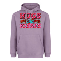 Hugs And Kisses Valentines Heavyweight Hoodie | Teevron