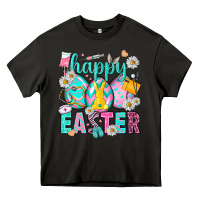 Asphalt Happy Easter eggs Nurse Heavy Core Tee - NancyCooperArtShop