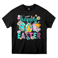 Black Happy Easter eggs Nurse Heavy Core Tee - NancyCooperArtShop