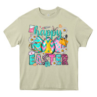Mossy Happy Easter eggs Nurse Heavy Core Tee - NancyCooperArtShop