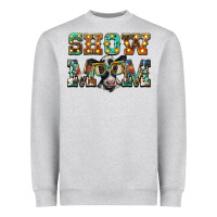 Heather Grey show mom baby cow Heavyweight Sweatshirt - BarkalooDesign