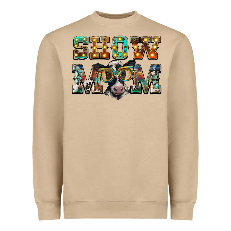 Show Mom Baby Cow Heavyweight Sweatshirt by BarkalooDesign | Teevron