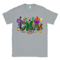 Heather Grey cma mardi gras cowgirl Classic Tee - CowGirlArtShop