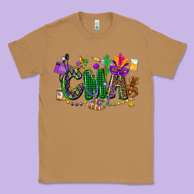 Cma Mardi Gras Cowgirl Classic Tee Designed By Cowgirlartshop