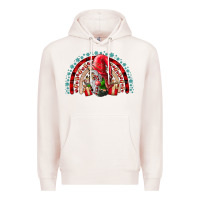 Pale Pink festive gnome with gifts Premium Hoodie - CowhideDigitalArt