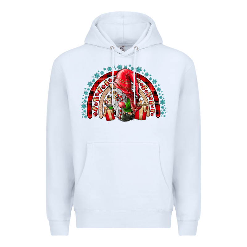 Festive Gnome With Gifts Premium Hoodie by CowhideDigitalArt | Teevron
