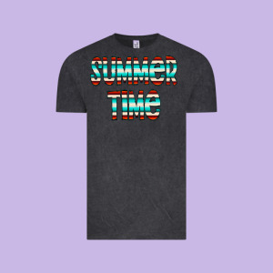Summer Time Serape Doodle Vintage Tee Designed By Cowcowdesign