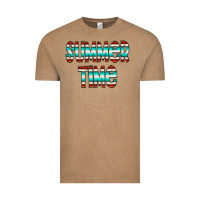 Vintage Coffee summer time serape doodle Vintage Tee - CowCowDesign