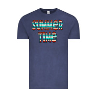 Vintage Denim summer time serape doodle Vintage Tee - CowCowDesign