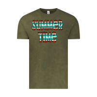 Vintage Olive summer time serape doodle Vintage Tee - CowCowDesign