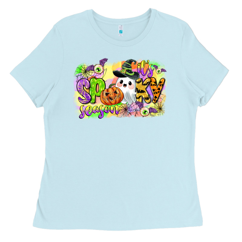 Its Spooky Season Ladies Tee by CowGirlArtShop | Teevron