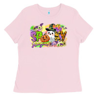 Bubblegum Pink its spooky season Ladies Tee - CowGirlArtShop