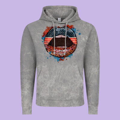 American Flag Lips 4th Of July Vintage Hoodie Designed By Fadigitalartstudio