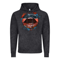Vintage Black American flag lips 4th of july Vintage Hoodie - FaDigitalArtStudio