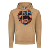 Vintage Camel American flag lips 4th of july Vintage Hoodie - FaDigitalArtStudio