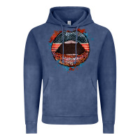 Vintage Denim American flag lips 4th of july Vintage Hoodie - FaDigitalArtStudio