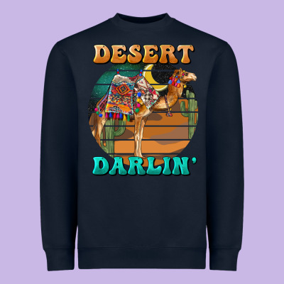 Desert Darling Camel Heavyweight Sweatshirt Designed By Barkaloodesign