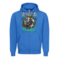 True Royal western rodeo darlin' bullfighter serape cowhide turquoise gemstones Zipper Hoodie - BarkalooDesign