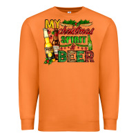 Carrot my christmas spirit is beer with beer bottles Premium Sweatshirt - AdoDesignShop
