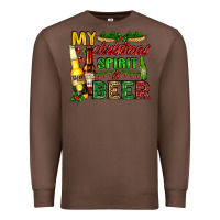 Chestnut my christmas spirit is beer with beer bottles Premium Sweatshirt - AdoDesignShop