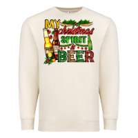 Sandshell my christmas spirit is beer with beer bottles Premium Sweatshirt - AdoDesignShop