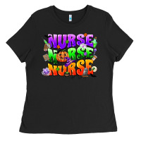 Black nurse nurse nurse halloween Ladies Tee - CowGirlArtShop