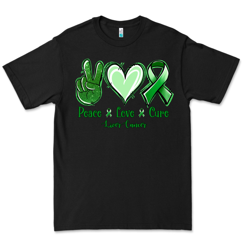 Peace Love Cure Liver Cancer Premium Tee by Jasminsmagicworld | Teevron