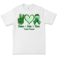 White Peace Love Cure Liver Cancer Premium Tee - Jasminsmagicworld