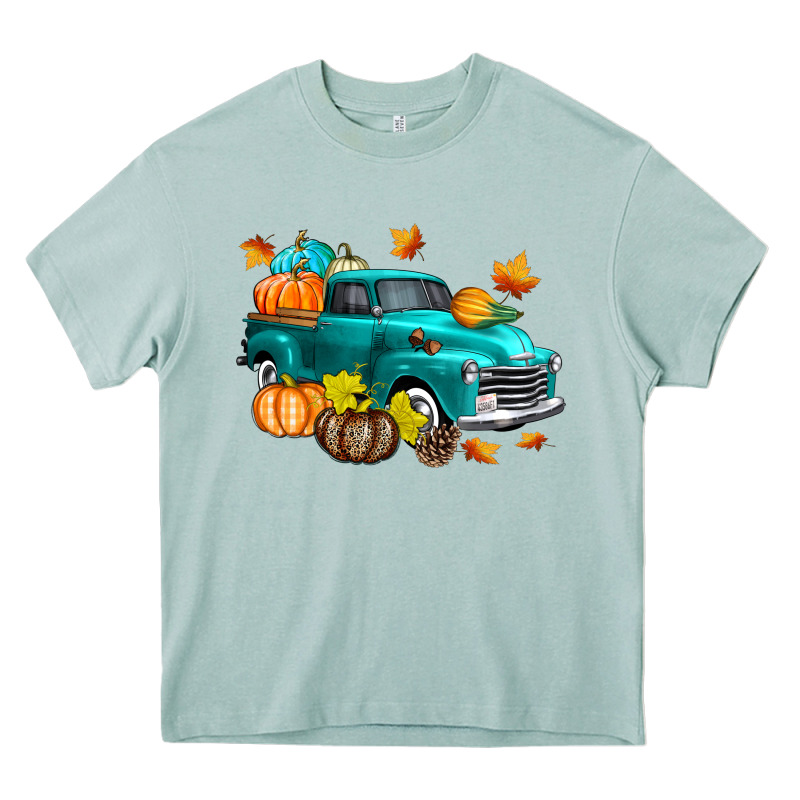 Fall Farm Truck Heavy Core Tee by texasbilliewilder | Teevron