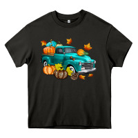 Asphalt Fall Farm Truck Heavy Core Tee - texasbilliewilder