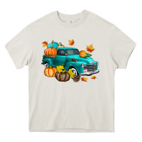 Cream Fall Farm Truck Heavy Core Tee - texasbilliewilder