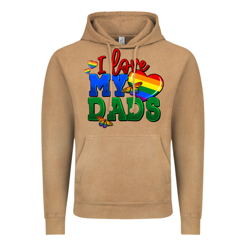 I Love My Dads Vintage Hoodie by FaDigitalArtStudio | Teevron