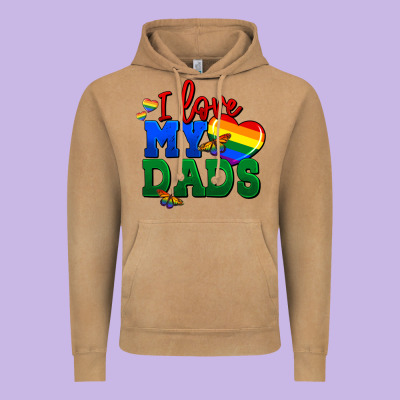 I Love My Dads Vintage Hoodie Designed By Fadigitalartstudio