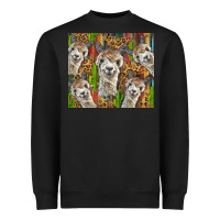 Black alpaca Heavyweight Sweatshirt - BarkalooDesign
