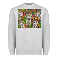 Heather Grey alpaca Heavyweight Sweatshirt - BarkalooDesign