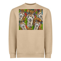 Mushroom alpaca Heavyweight Sweatshirt - BarkalooDesign