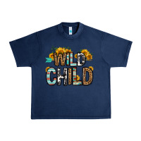 Navy wild child Urban Heavy Tee - OliviaCreatesArt