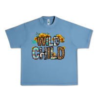Pebble Blue wild child Urban Heavy Tee - OliviaCreatesArt