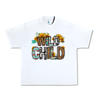 White wild child Urban Heavy Tee - OliviaCreatesArt