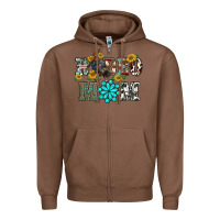 Chestnut western rodeo bullfighter mom turquoise gemstones  sunflowers Zipper Hoodie - BarkalooDesign